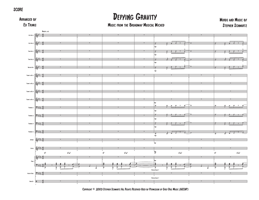 Defying Gravity Jazz Ensemble scores gallery preview page 3