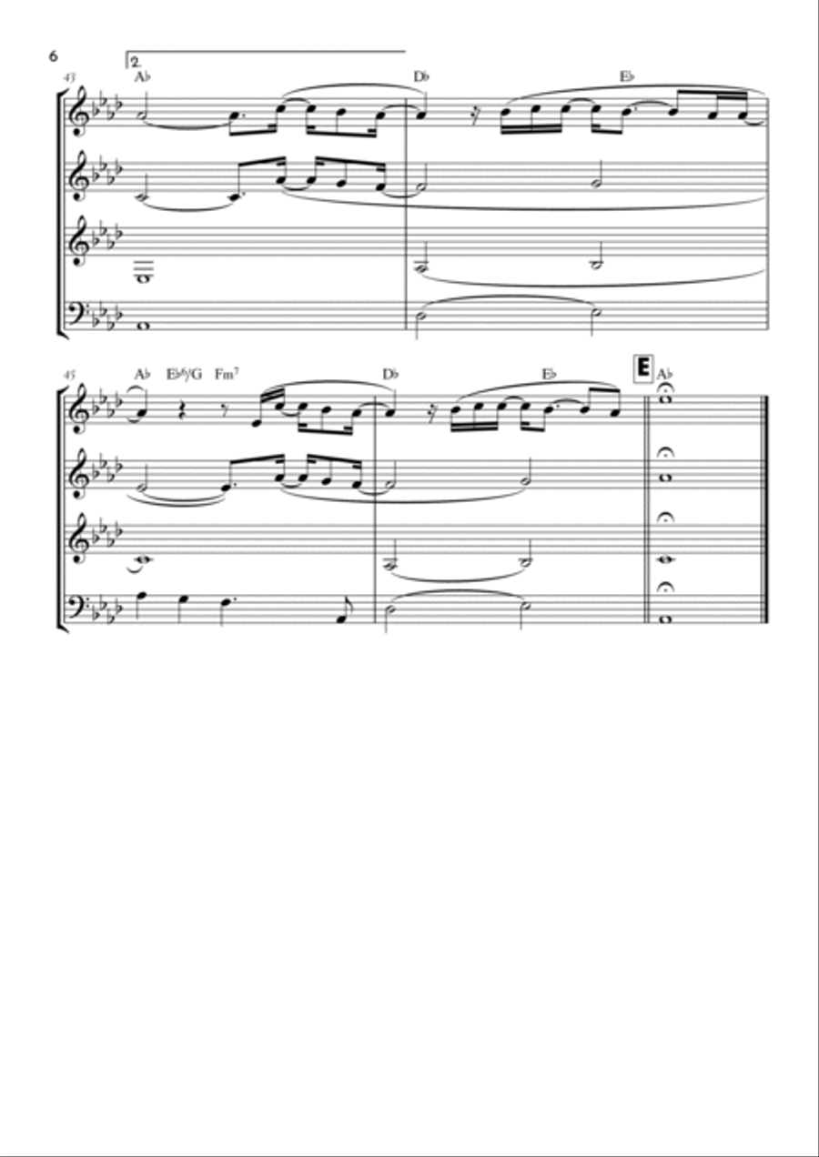 Goodness Of God Goodness Of God Saxophone Quartet scores gallery preview page 6
