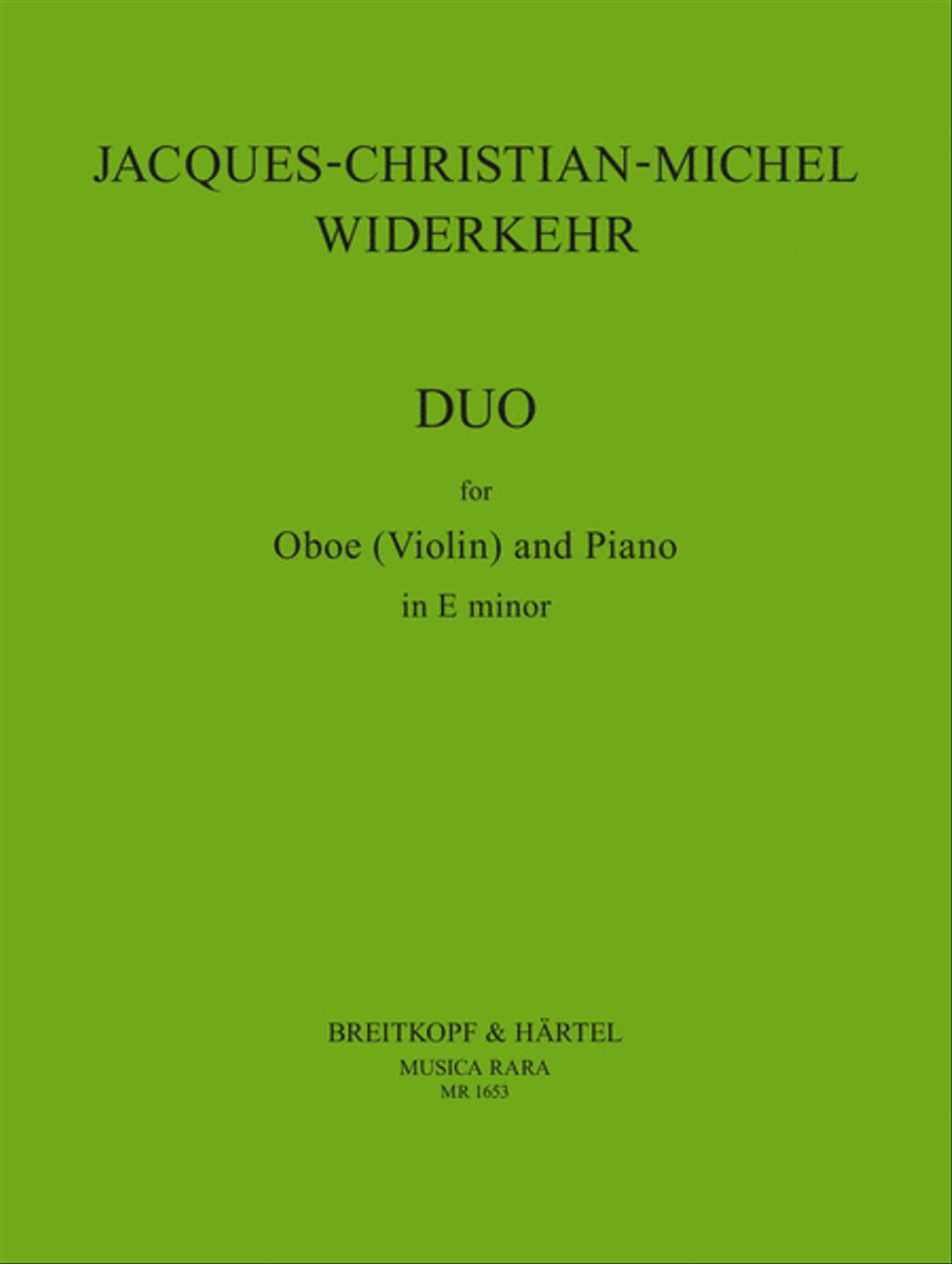 Duo in E minor Violin Solo scores gallery preview page 1