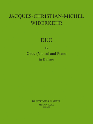 Book cover for Duo in E minor