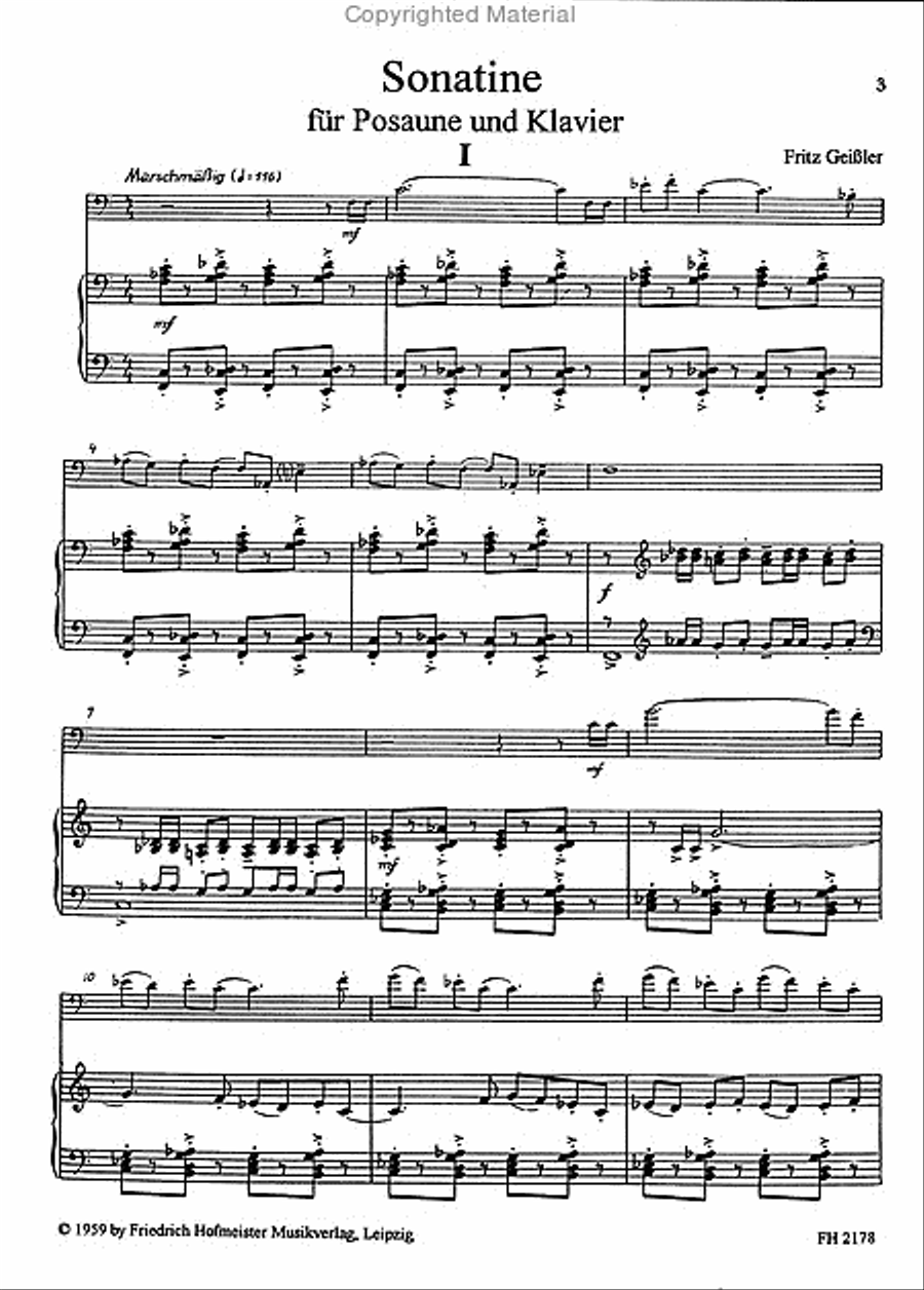 Sonatine Trombone scores gallery preview page 2