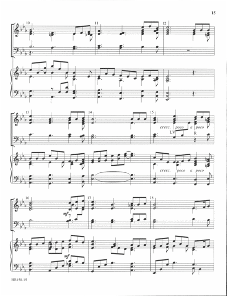 Let's All Ring Hymns with Keyboard - full score Handbell Choir scores gallery preview page 13