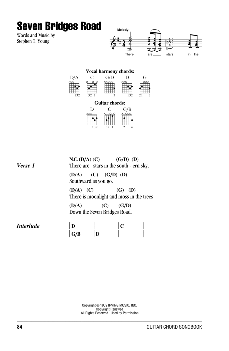 Seven Bridges Road Acoustic Guitar scores gallery preview page 1
