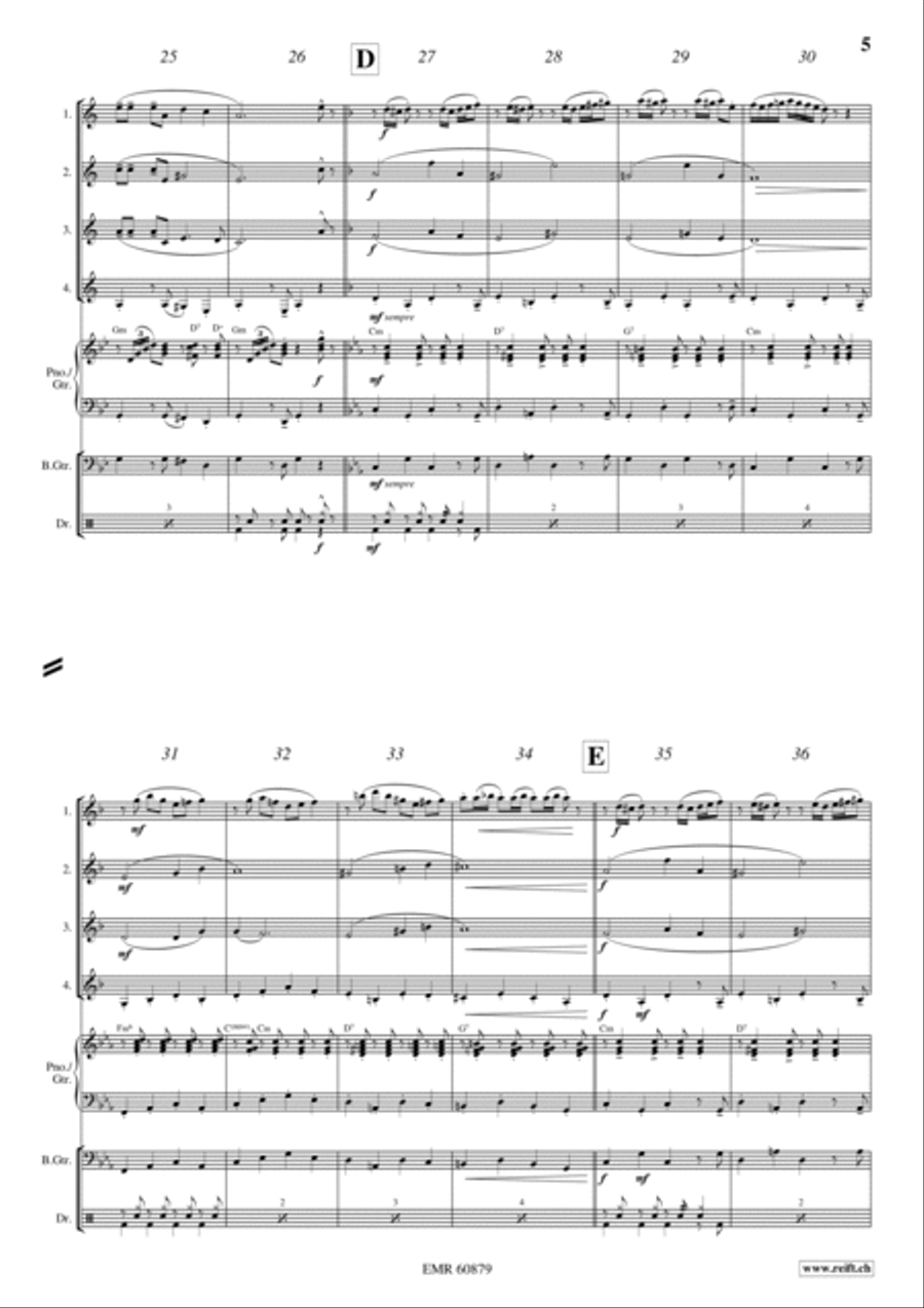 El Despedida Clarinet Quartet scores gallery preview page 5