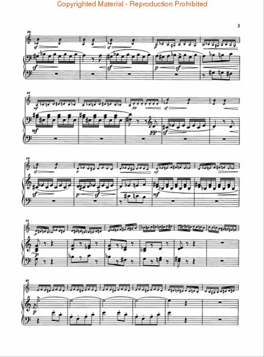 Flight of the Bumblebee Violin Solo scores gallery preview page 4