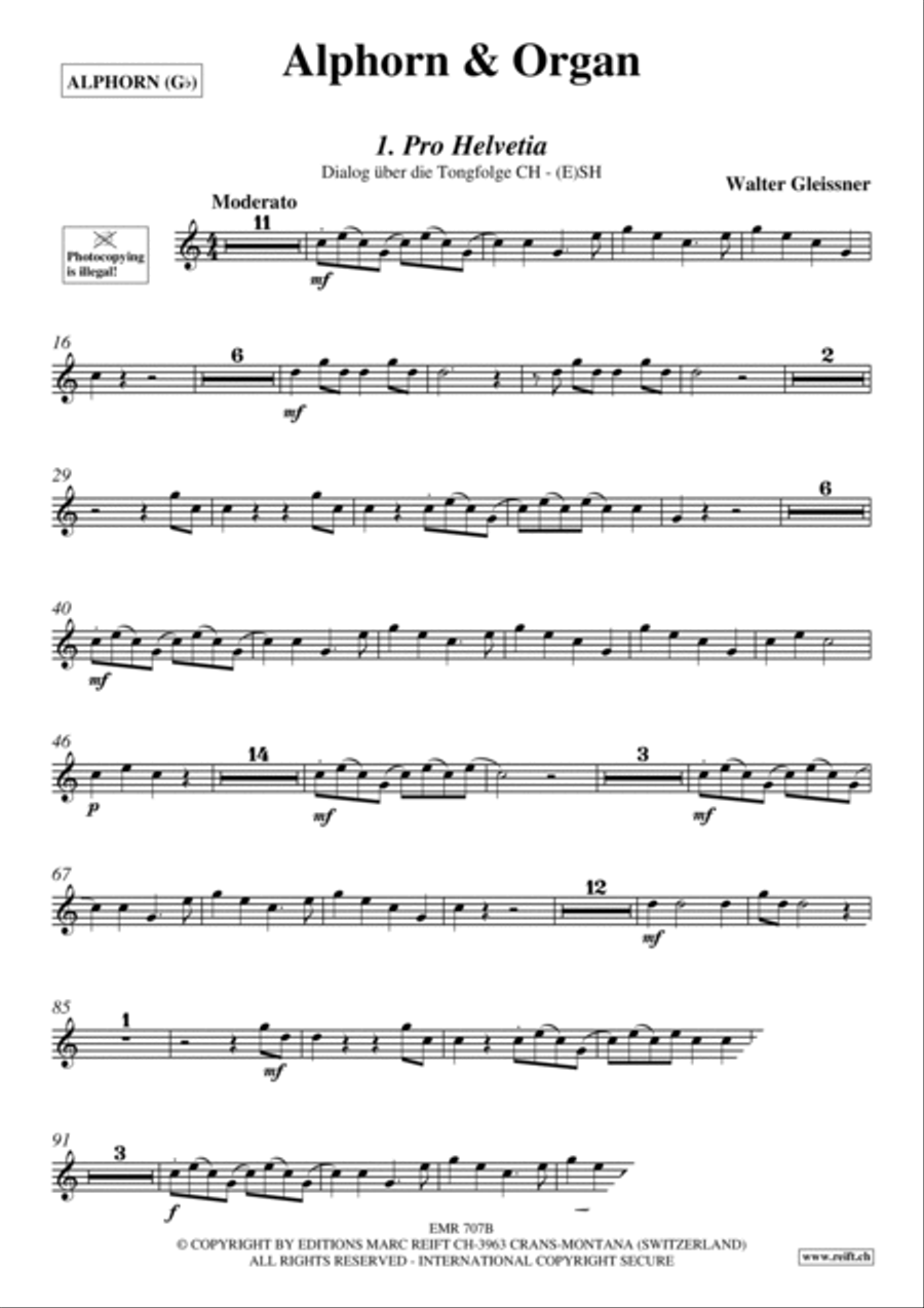 Alphorn & Organ Organ scores gallery preview page 3