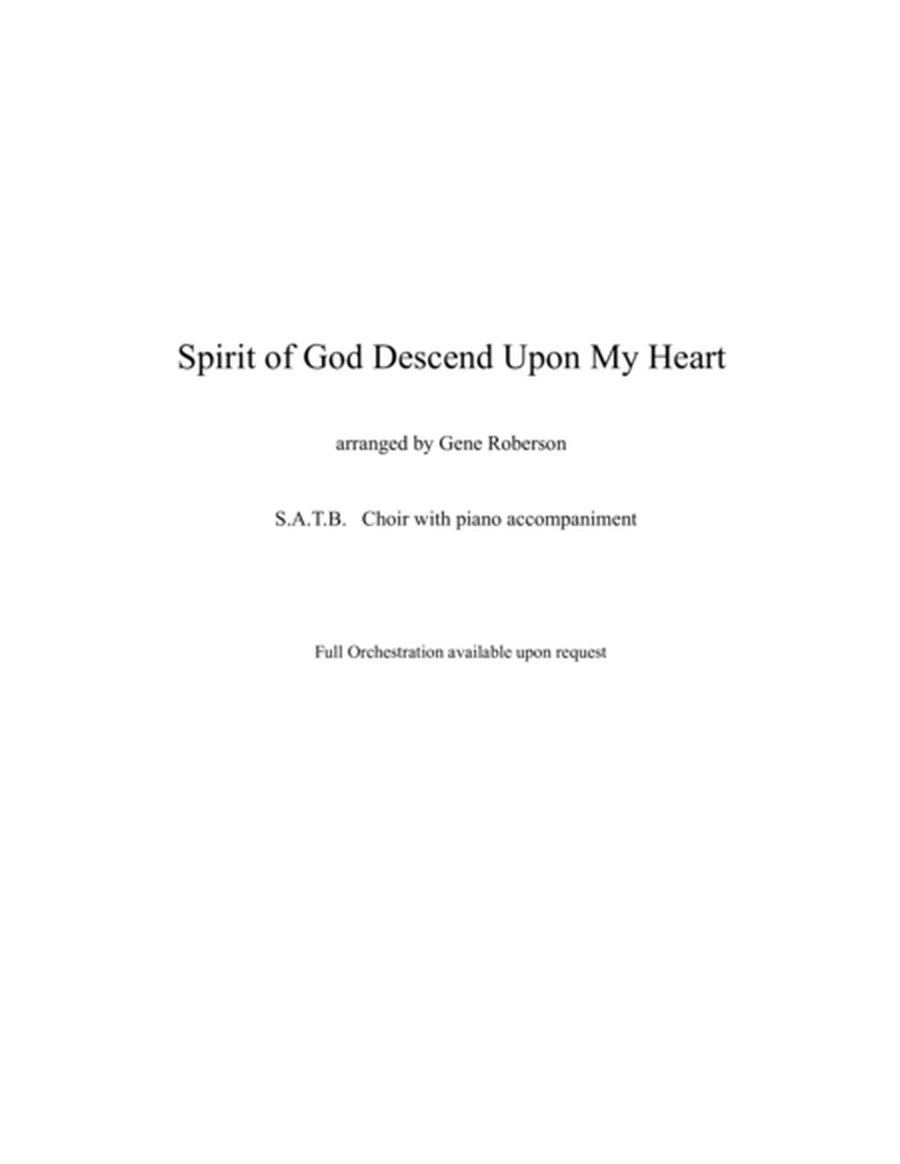 Spirit of God, Descend Upon My Heart