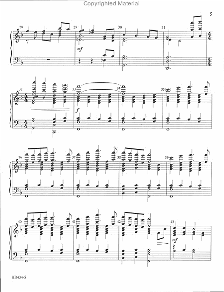 Infant Holy, Infant Lowly - full score Handbell Choir scores gallery preview page 4