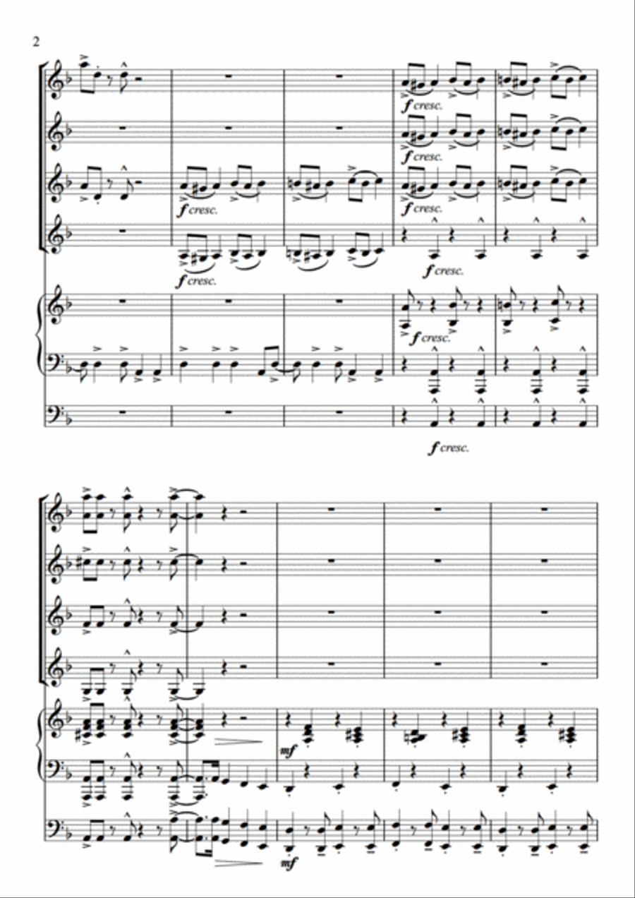 Sing, Sing, Sing, Sing (Ev'rybody Starts To Sing) Sing, Sing, Sing, Sing (Ev'rybody Starts To Sing) Set of Parts scores gallery preview page 4