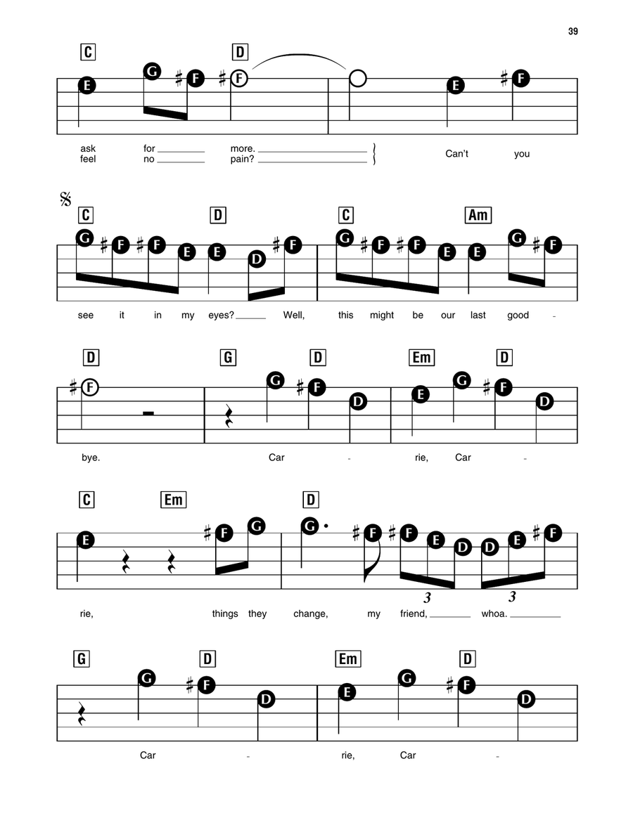 Carrie Electronic Keyboard scores gallery preview page 2