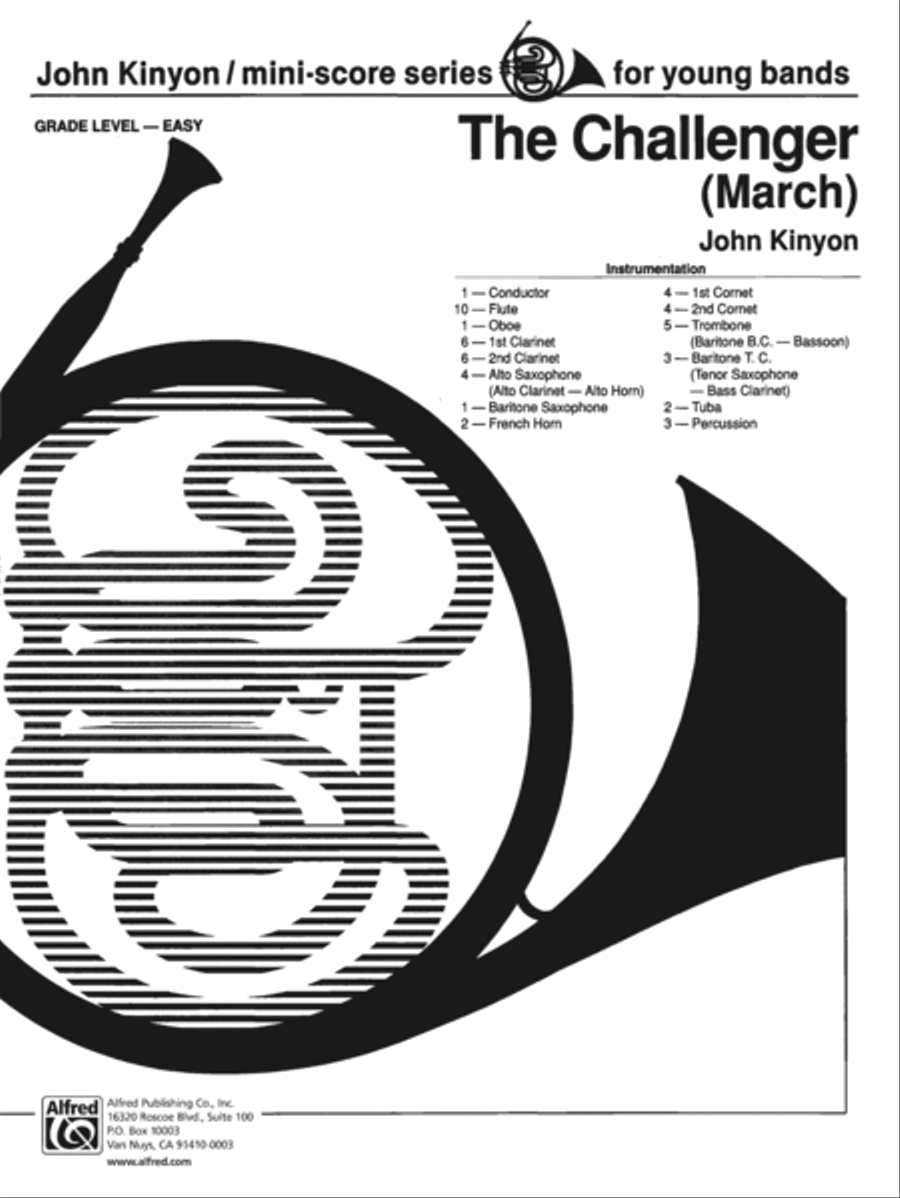 The Challenger: Score The Challenger: Score Concert Band scores gallery preview page 1
