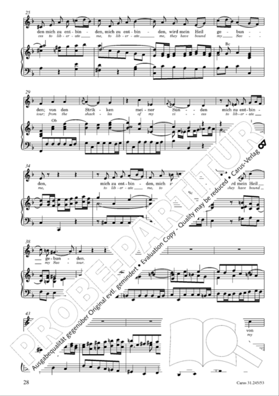 St. John Passion (Johannes-Passion) 4-Part scores gallery preview page 29