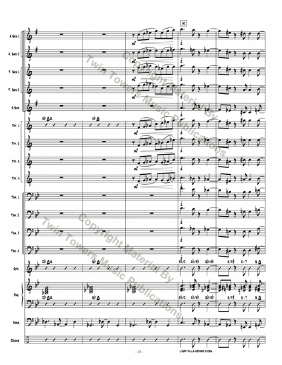 Dark Obsedian Dark Obsedian Jazz Ensemble scores gallery preview page 15