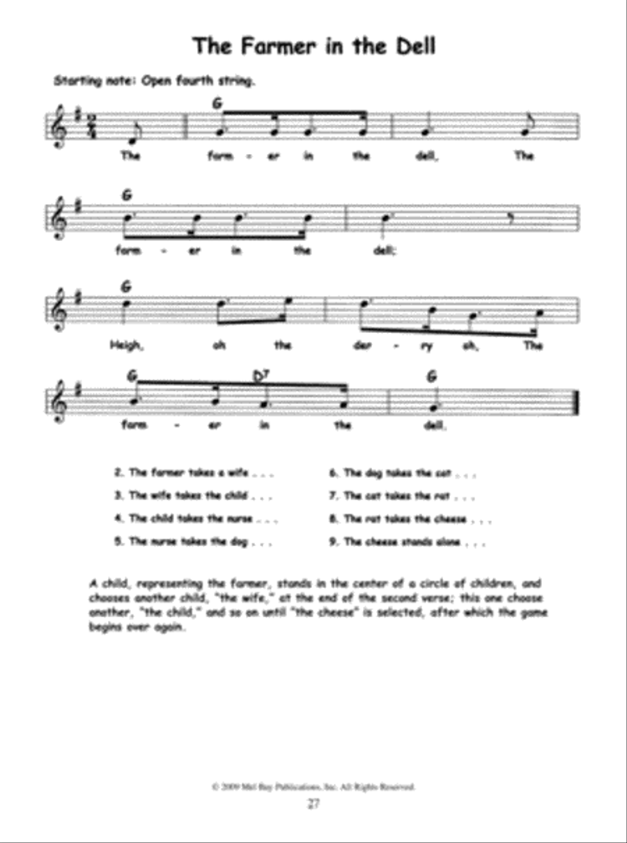 101 Three-Chord Children's Songs for Guitar, Banjo and Uke 5-String Banjo scores gallery preview page 4