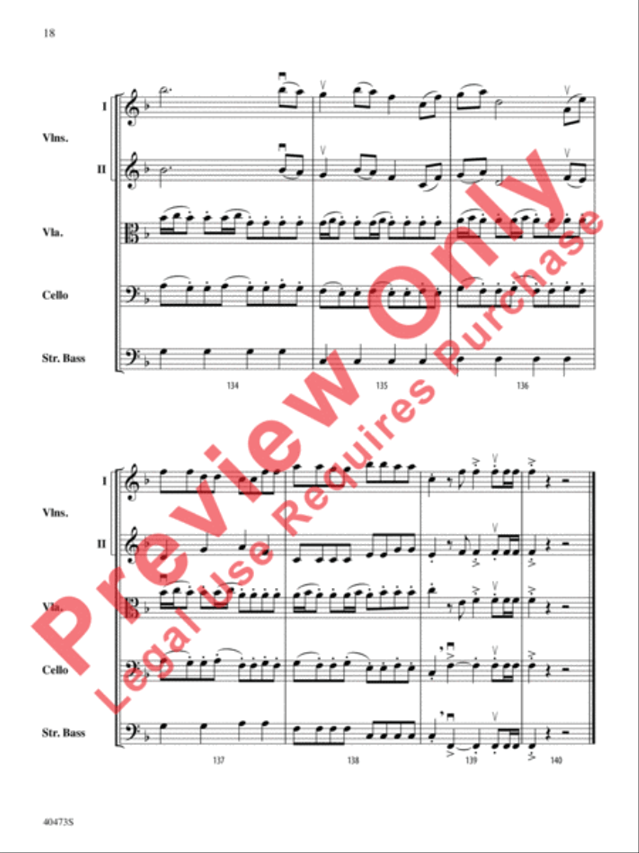 Across the Wind String Orchestra scores gallery preview page 19