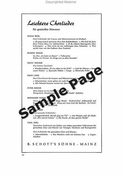 Desch R Zu Meinem Schaetzchen by Rudolf Desch 4-Part - Sheet Music