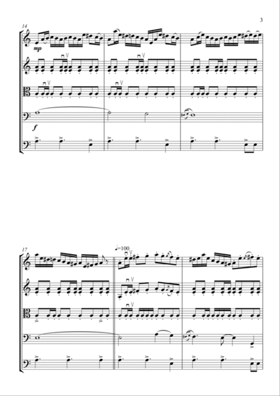 Bessarabican Hora String Quartet scores gallery preview page 4