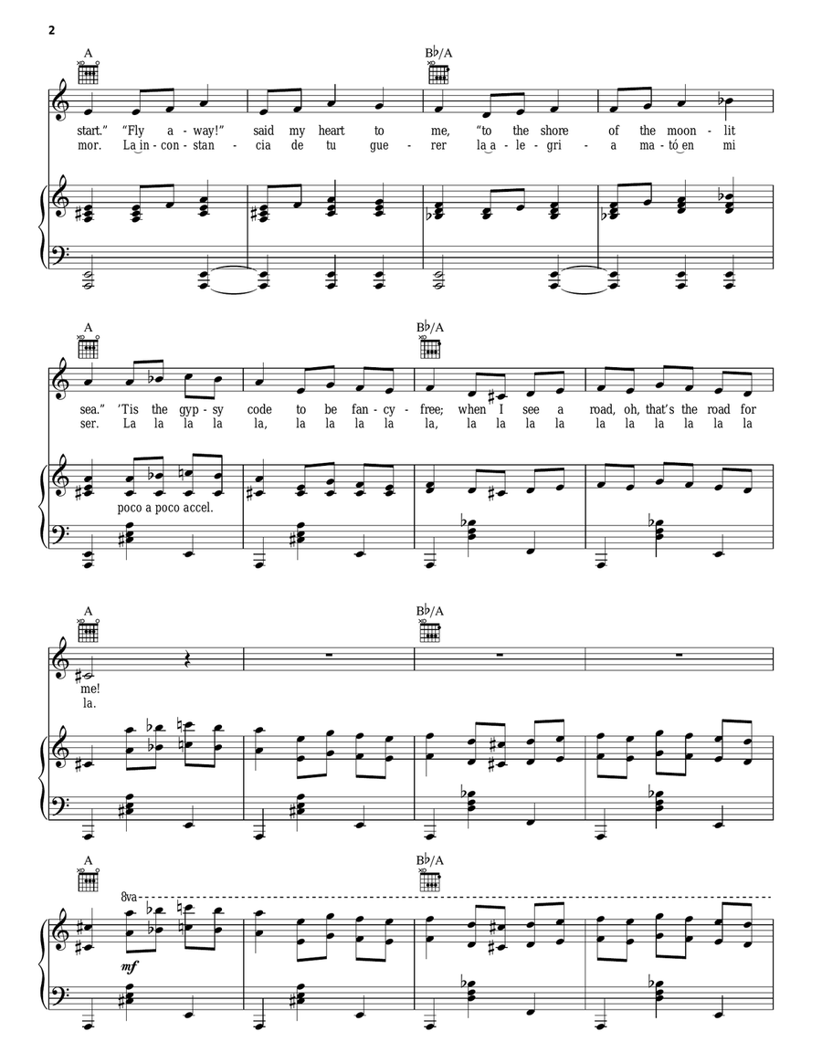 Malaguena Acoustic Guitar scores gallery preview page 2