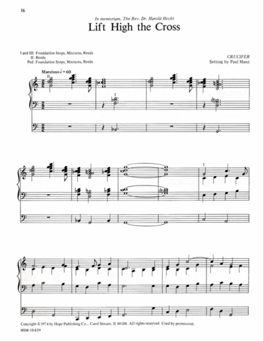 Improvisations on Great Hymns of Faith Organ scores gallery preview page 9