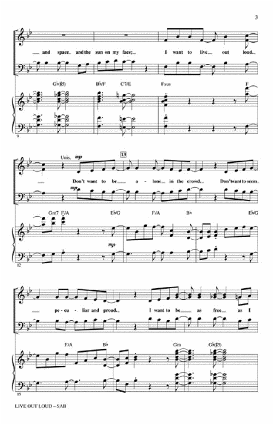 Live Out Loud 3-Part scores gallery preview page 3