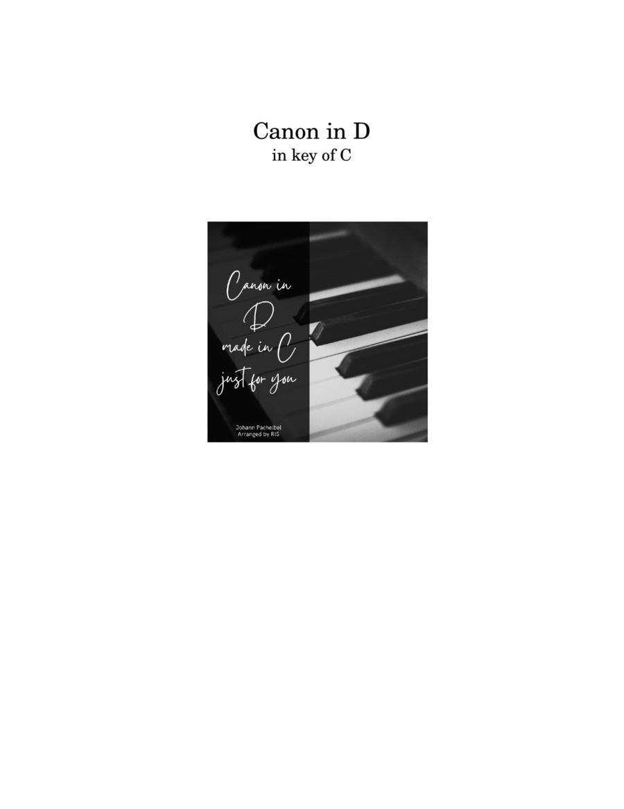 Canon in D Easy Piano scores gallery preview page 1