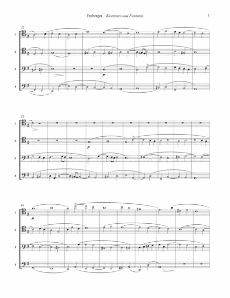 Ricercare and Fantasia for Trombone Quartet