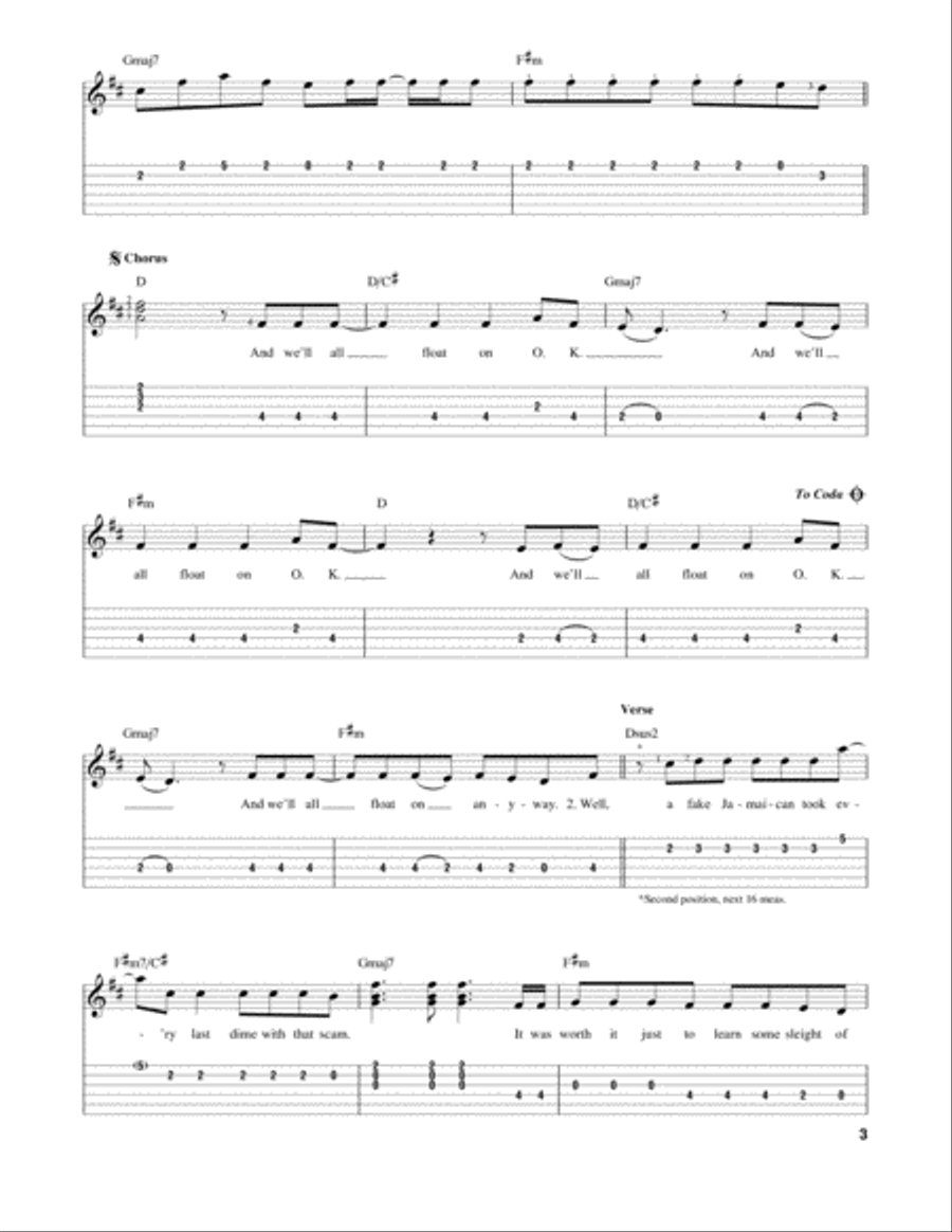 Float On Acoustic Guitar scores gallery preview page 3