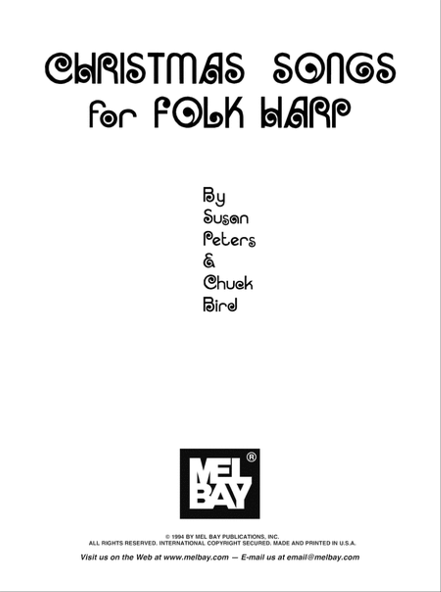Christmas Songs for Folk Harp Pedal Harp scores gallery preview page 2
