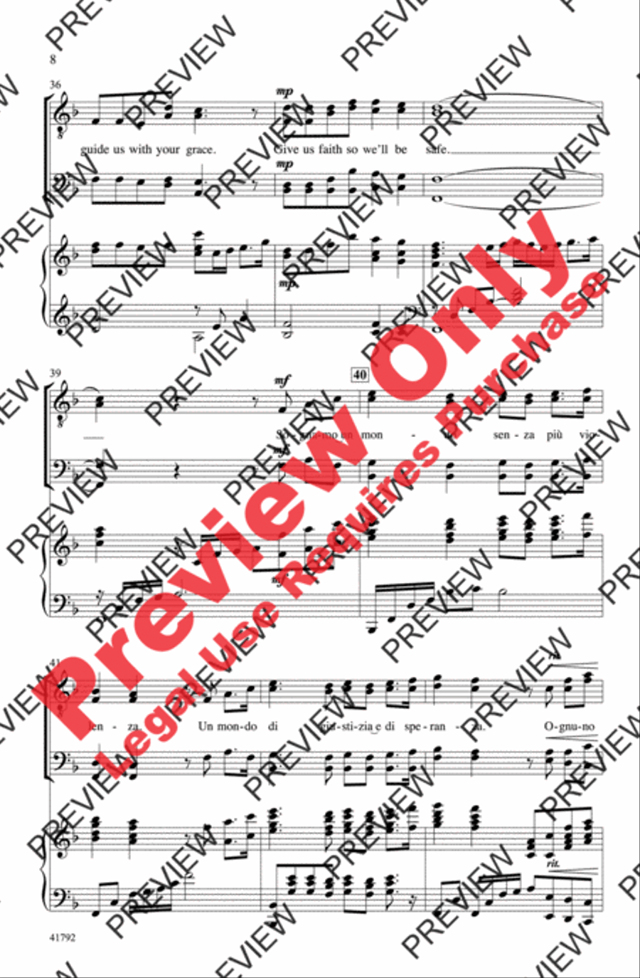 The Prayer The Prayer Men's Choir scores gallery preview page 8