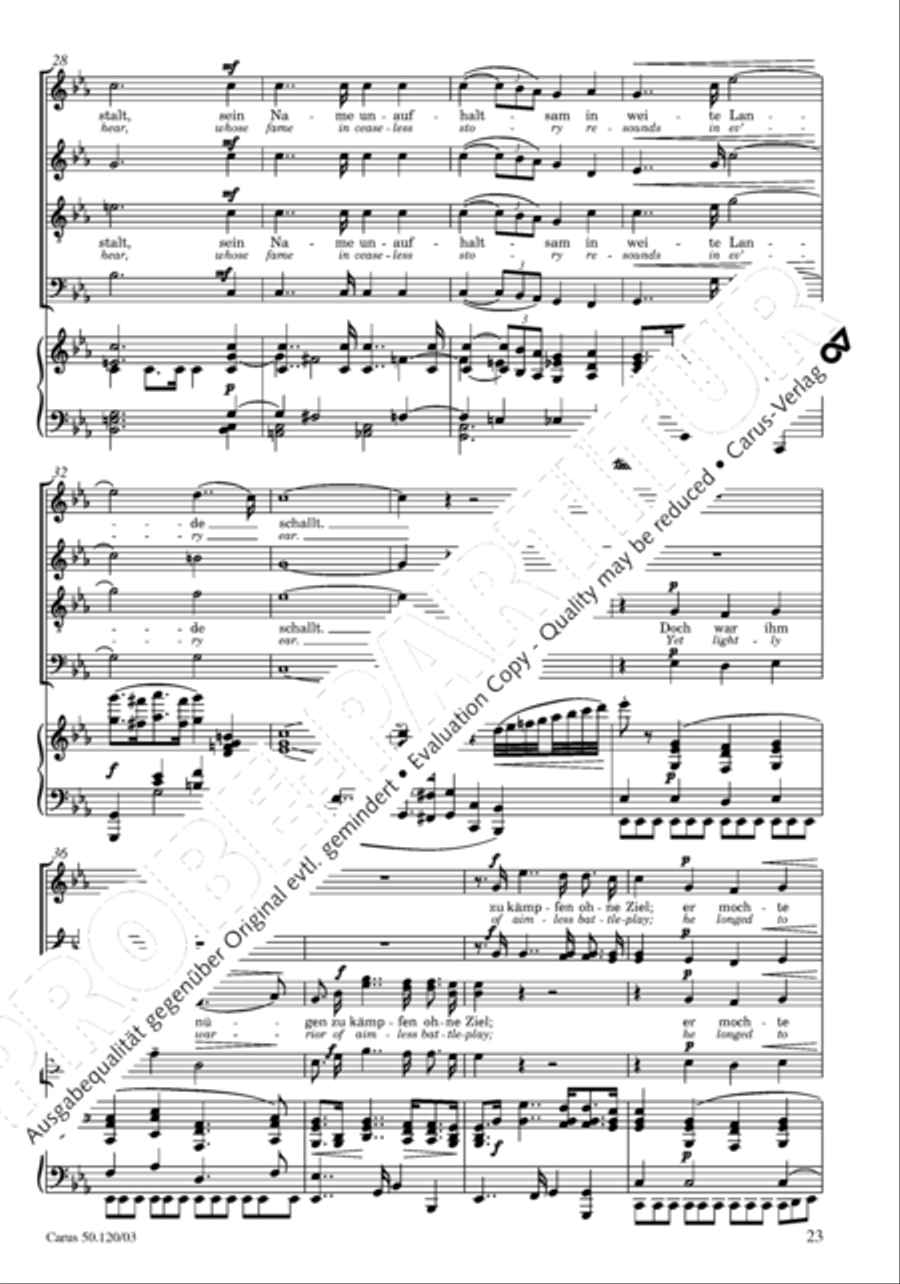 Christoforus + Das Tochterlein des Jairus (Gesamtausgabe, Bd. 9) 4-Part scores gallery preview page 24