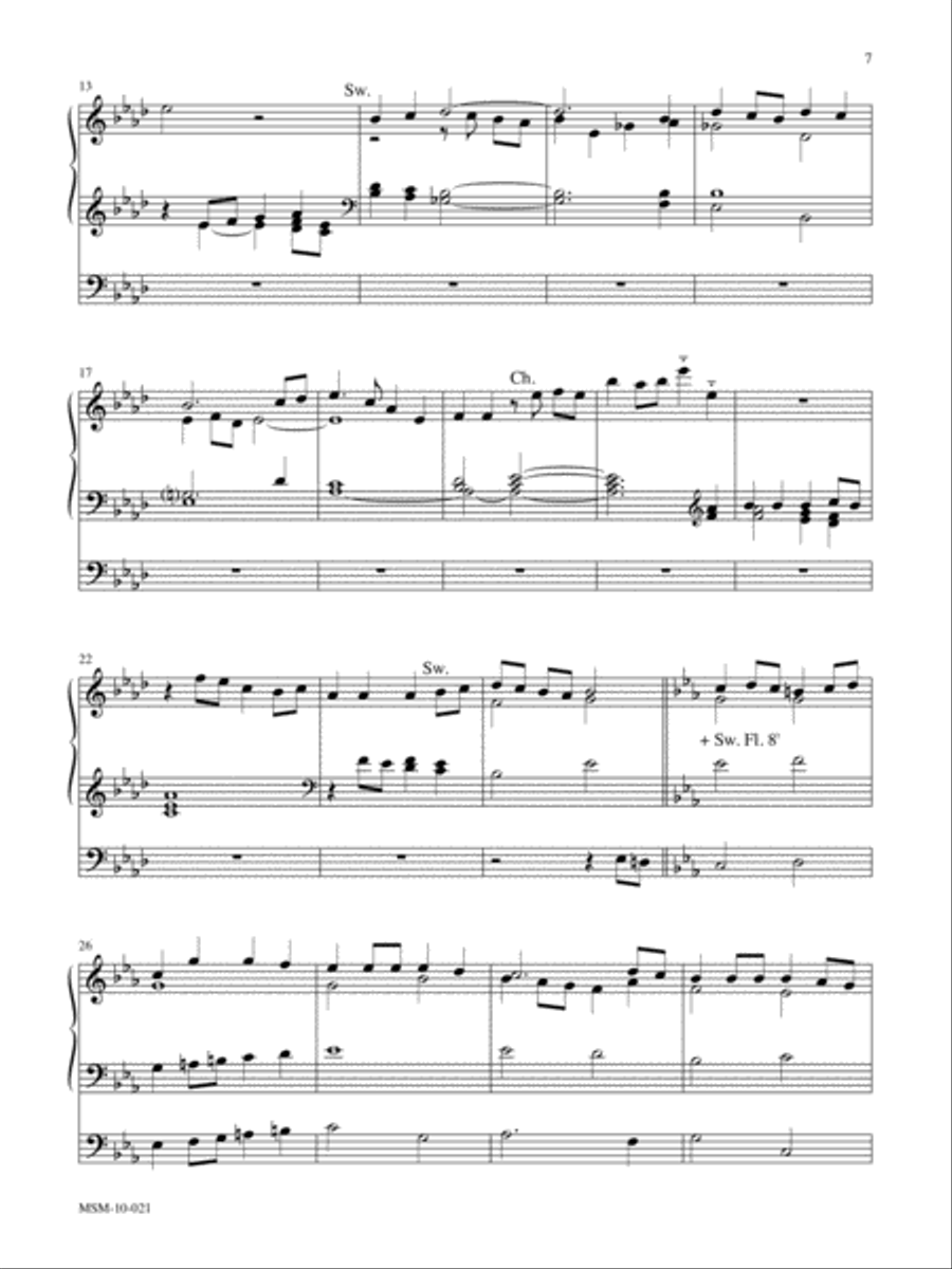 I'll Praise My Maker Three Hymn Settings for Organ Organ Solo scores gallery preview page 5