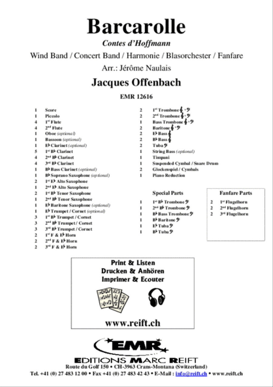 Barcarolle Concert Band scores gallery preview page 2