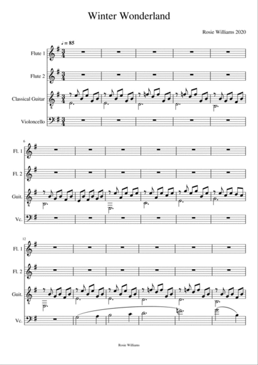 Winter Wonderland Small Ensemble scores gallery preview page 2