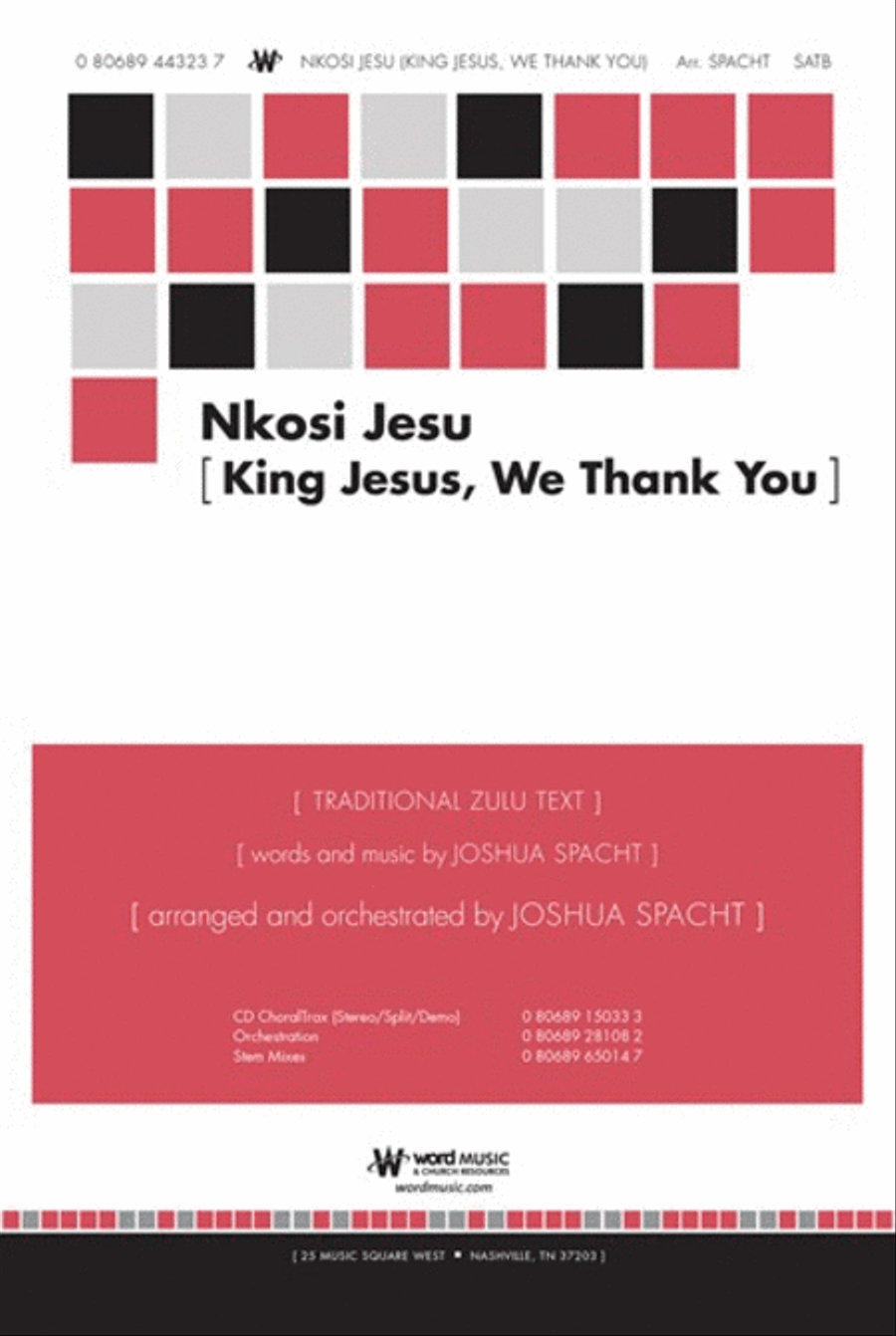 Nkosi Jesu (King Jesus, We Thank You) - CD ChoralTrax Choir scores gallery preview page 1