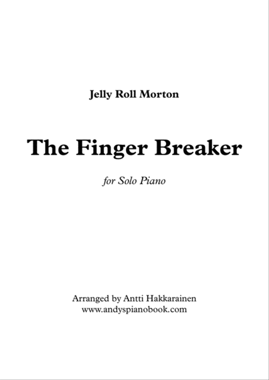 The Finger Breaker - Piano Piano Solo scores gallery preview page 1