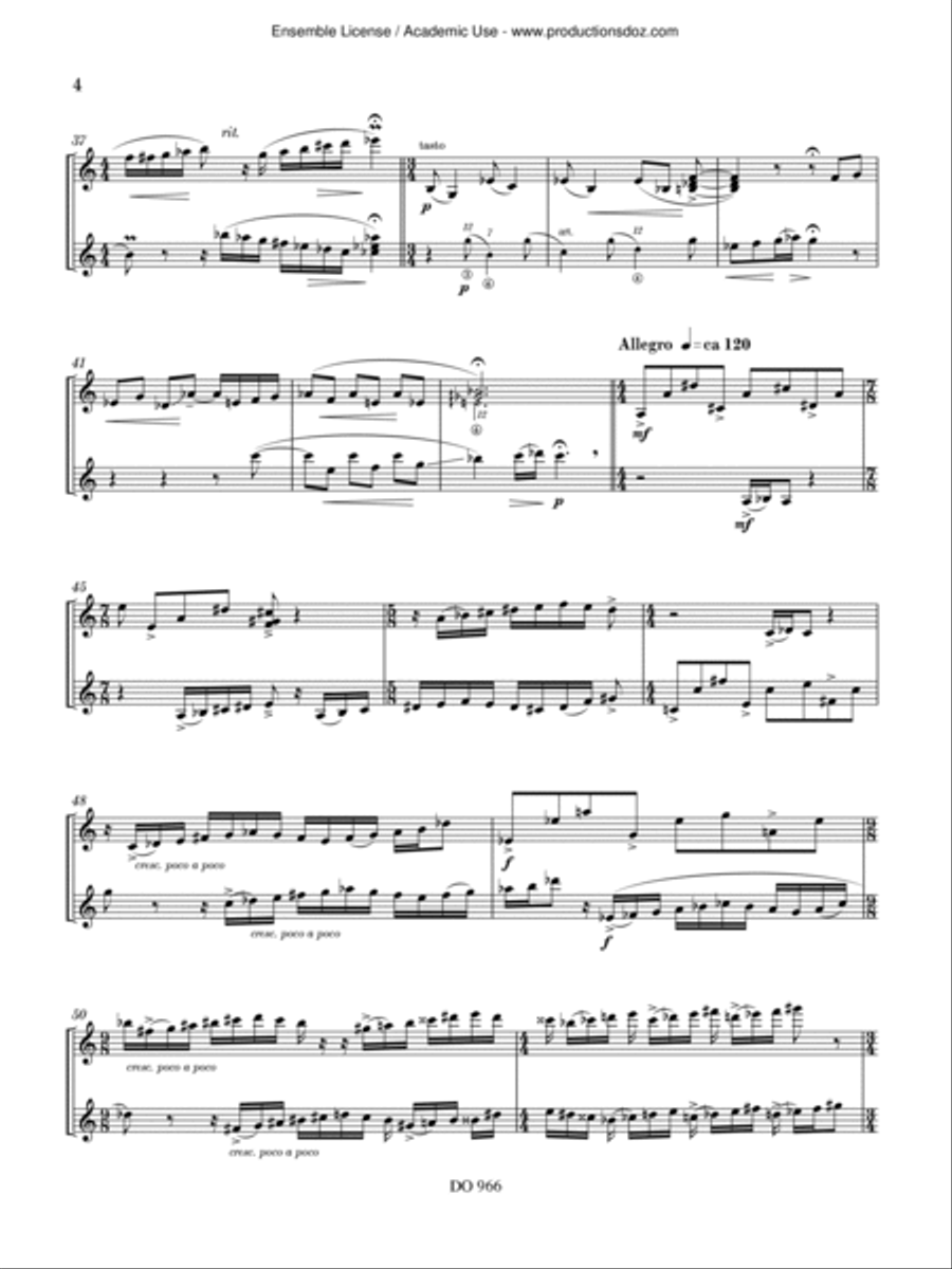 Sonate No. 2 Classical Guitar scores gallery preview page 4