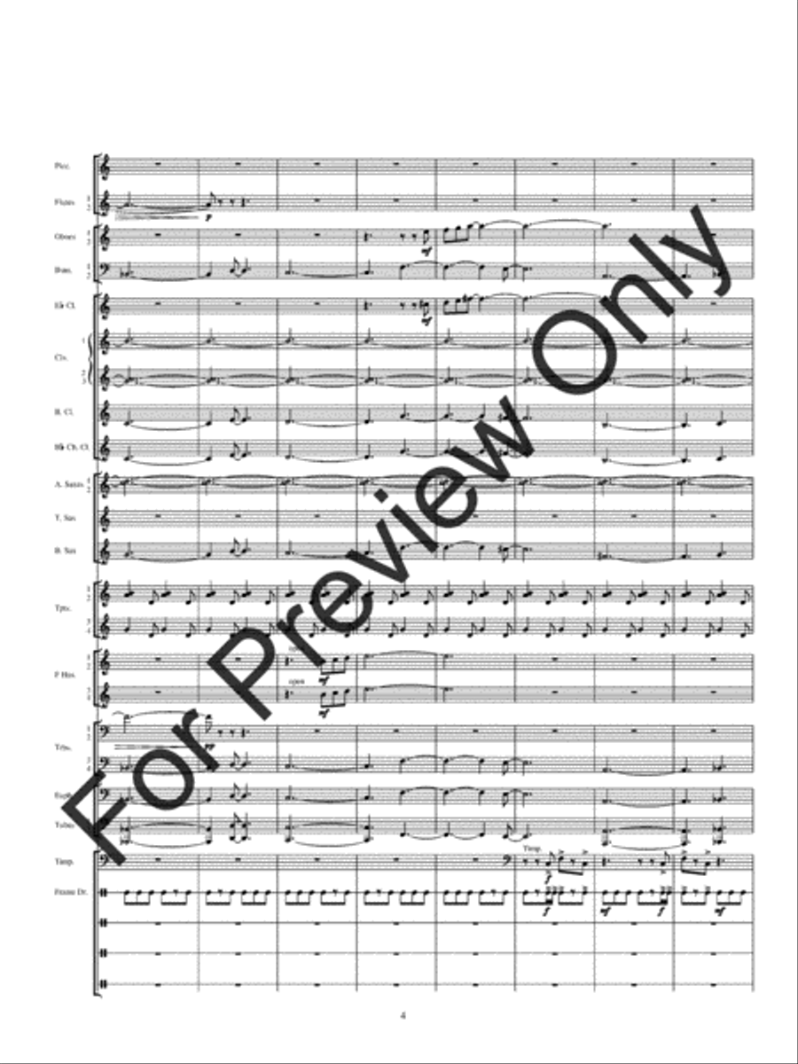 Kirkpatrick Fanfare (Score) Concert Band scores gallery preview page 7