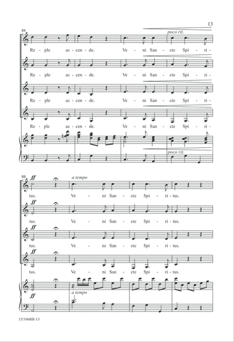 Veni Sancte Spiritus Veni Sancte Spiritus SSAA scores gallery preview page 13