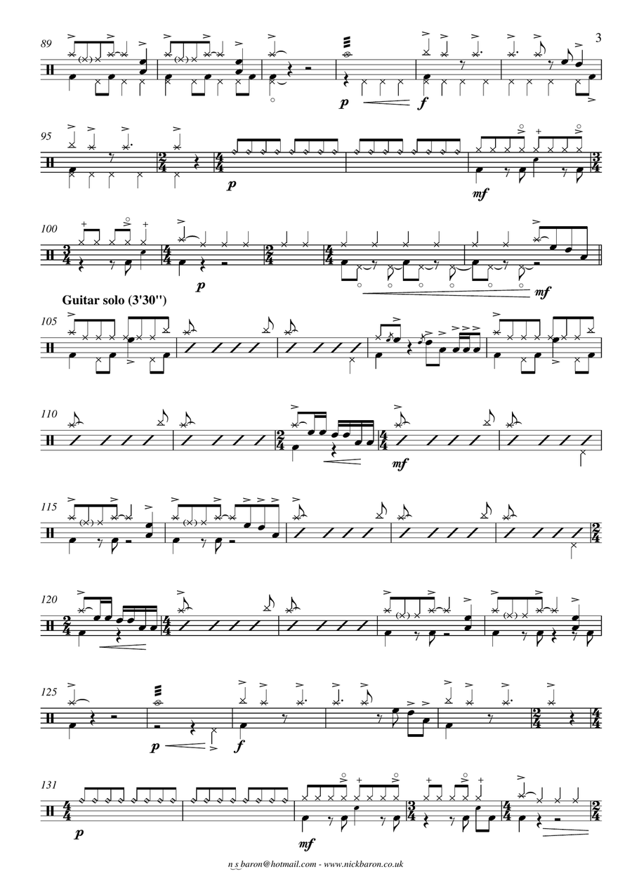 Aja Drum Set scores gallery preview page 4