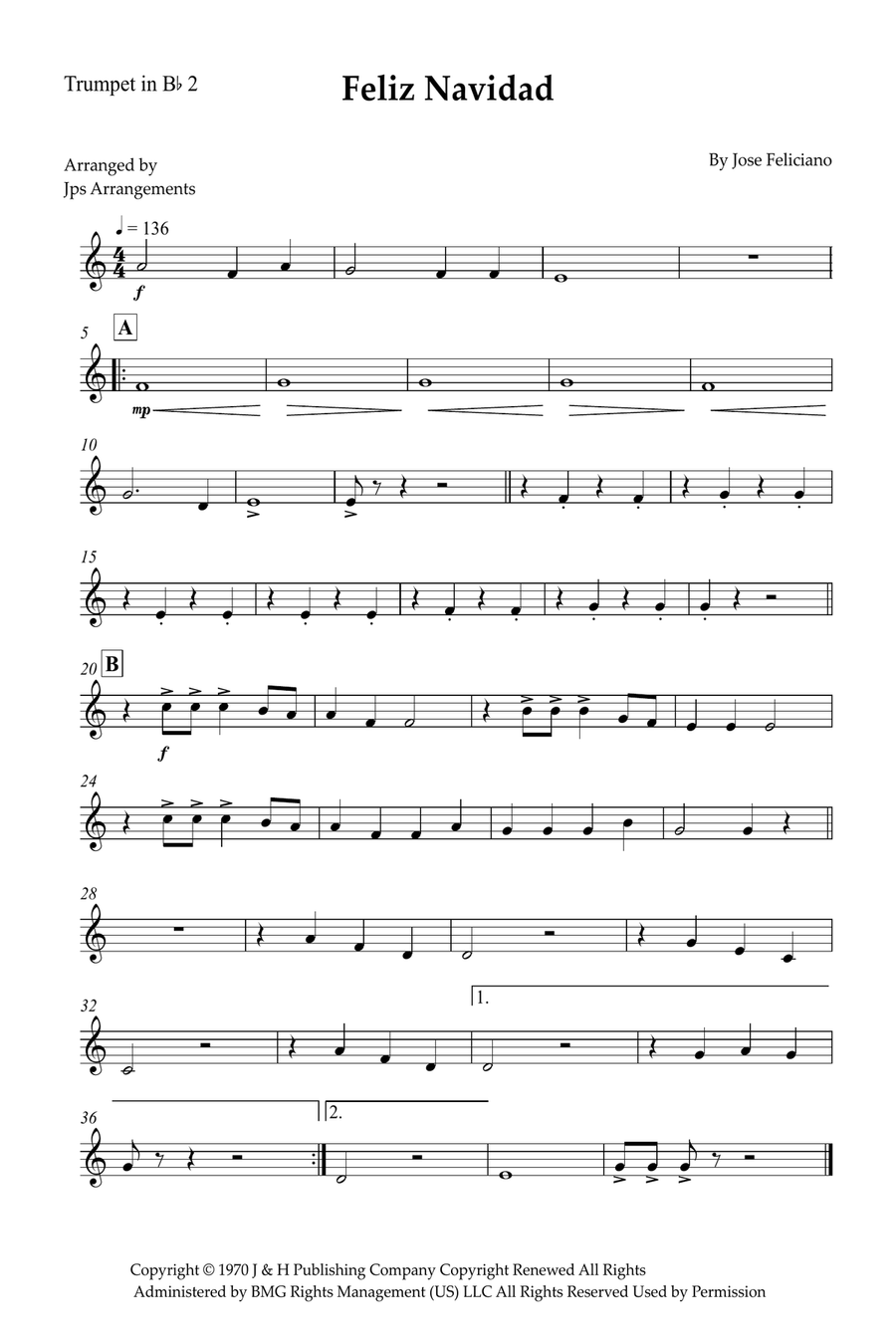 Feliz Navidad Feliz Navidad Brass Quartet scores gallery preview page 6