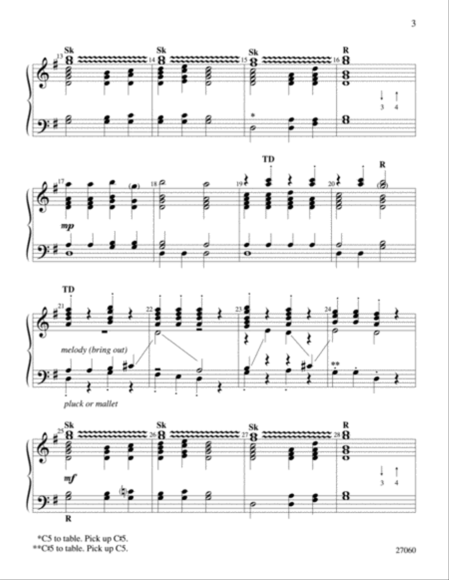 Ring, Little Bells Ring, Little Bells Handbell Choir scores gallery preview page 3