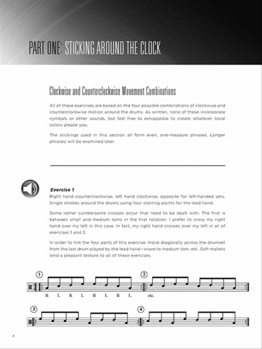 Melodic Motion Studies for Drumset Drum Set scores gallery preview page 4