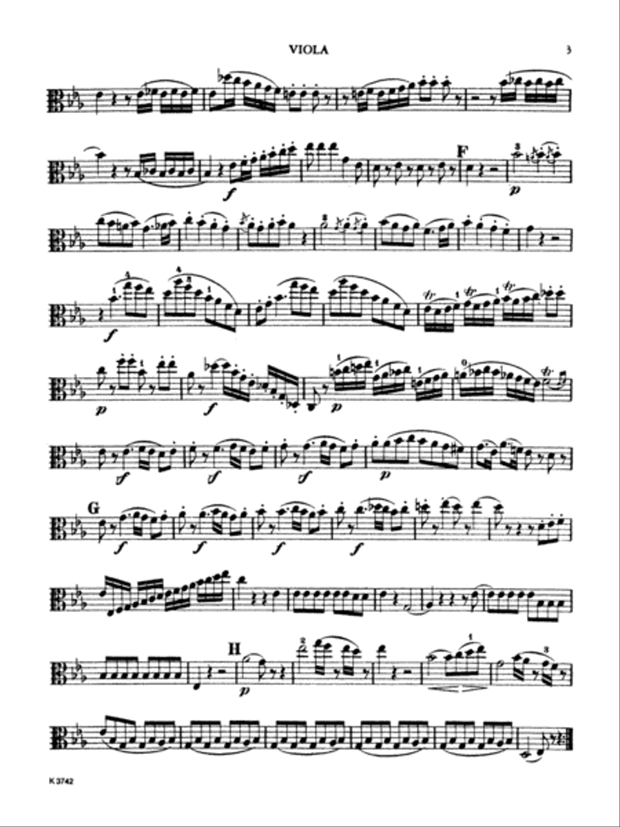 Mozart: Divertimento in E flat Major, K. 563 Viola scores gallery preview page 3