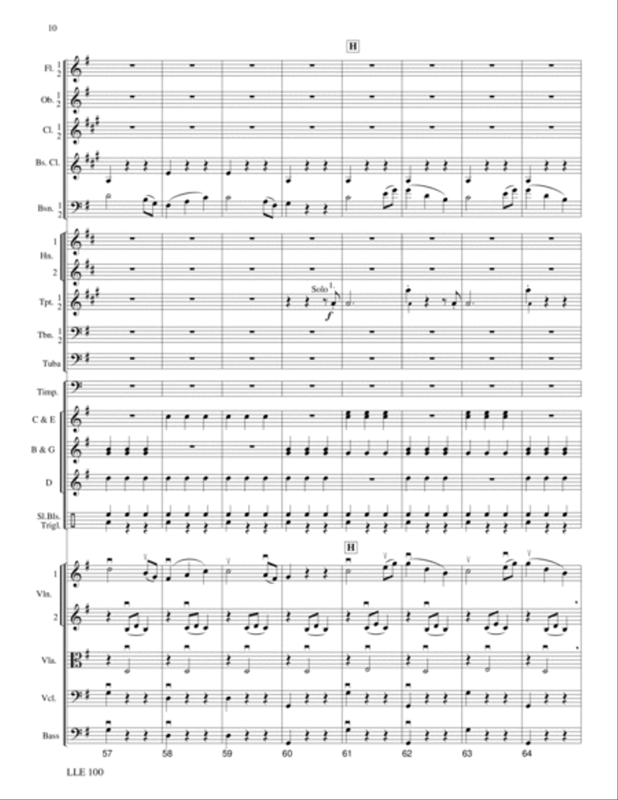 Sleigh Ride (German Dance No. 3) Orchestra scores gallery preview page 9