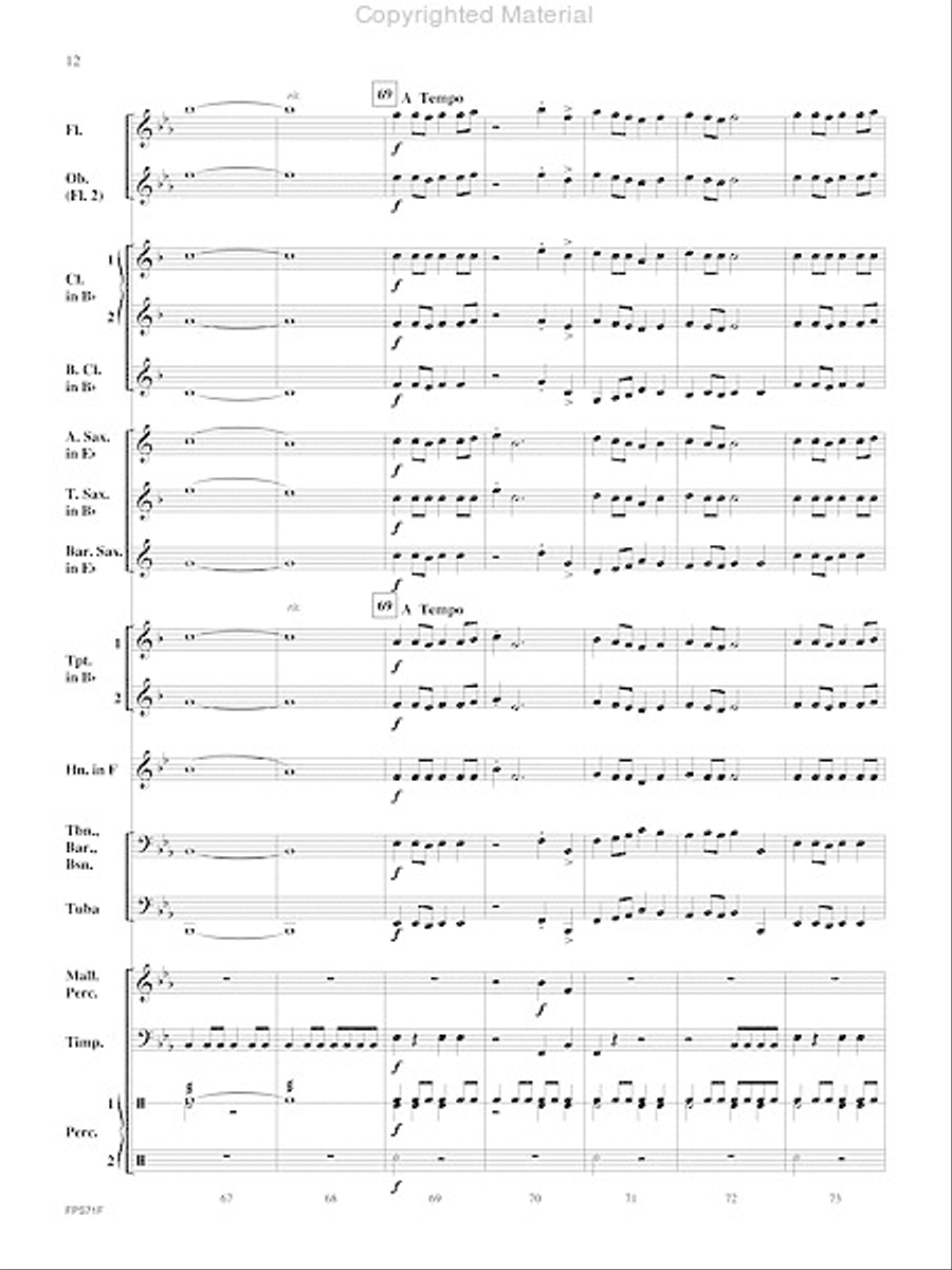 The Pursuit of Knowledge Concert Band scores gallery preview page 13