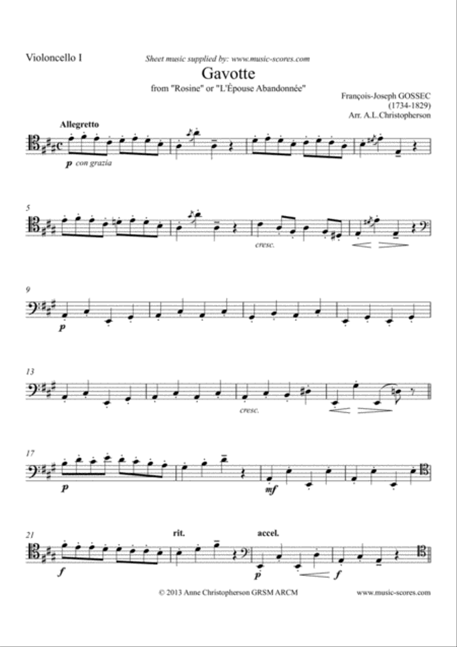 Gavotte from 