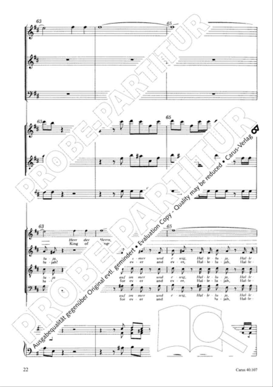 Halleluja (Jesus erschliesst uns die Schrift) 4-Part scores gallery preview page 23