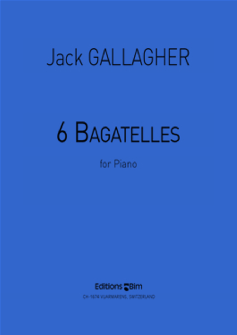 6 Bagatelles Piano Solo scores gallery preview page 1
