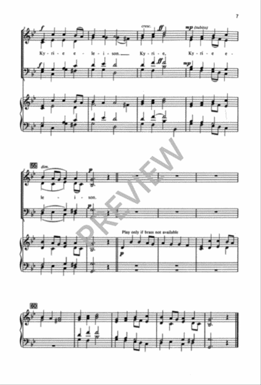 Kyrie eleison - SATB edition 4-Part scores gallery preview page 8