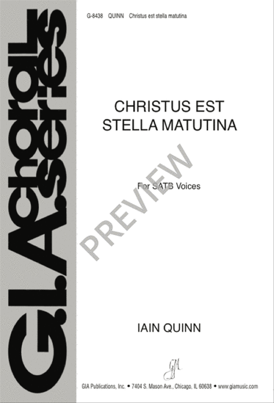 Christus est stella matutina 4-Part scores gallery preview page 1